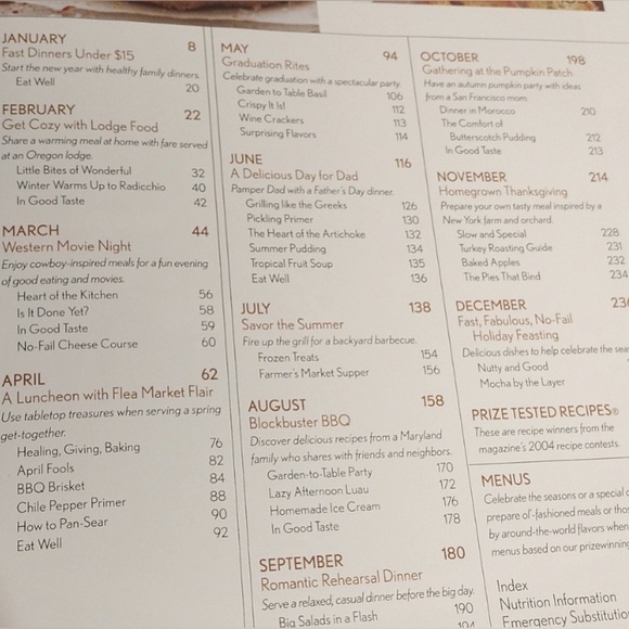 🌟 Better Homes & Gardens Annual Recipes 2004 - Cookbook gift 3for$30
Vintage - Picture 2 of 4